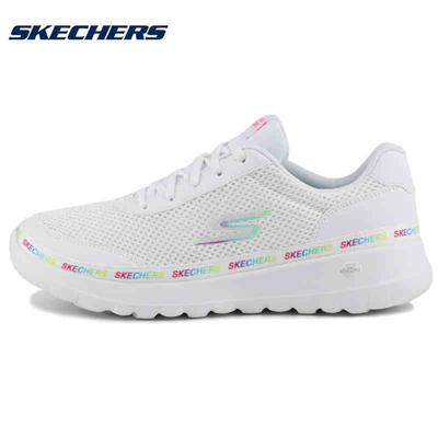斯凯奇SKECHERS运动鞋 GO RUN JOY 女款健步鞋 124088-WMLT 白色/多彩色